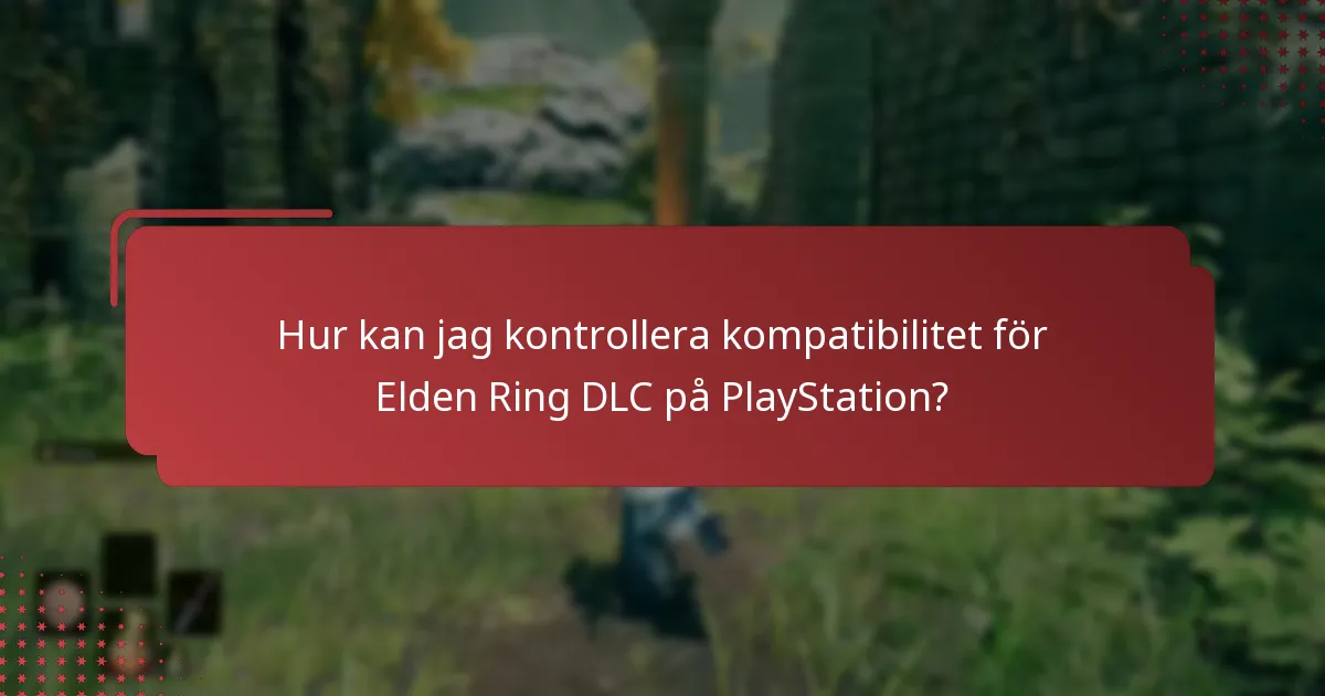 Vilka installationssteg finns för Elden Ring DLC på PlayStation?